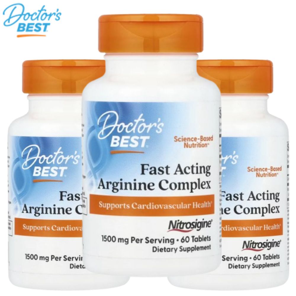 닥터스베스트 닥터스베스트 <b>아르기닌</b> 750mg 60정 3병 패스트액팅 <b>니트로시진</b> <b>이노시톨</b> 아르지닌