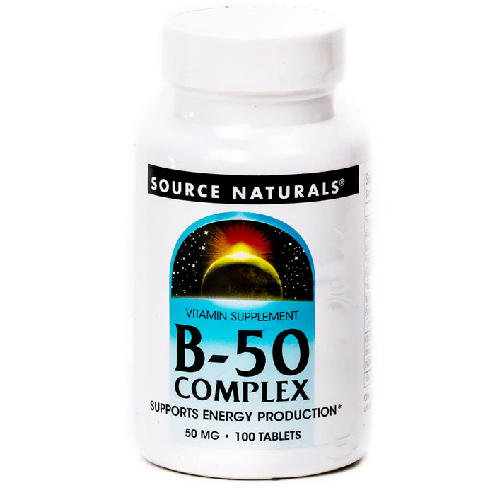 소스내츄럴스 비타민<b>B50 컴플렉스</b> 100정 타블렛