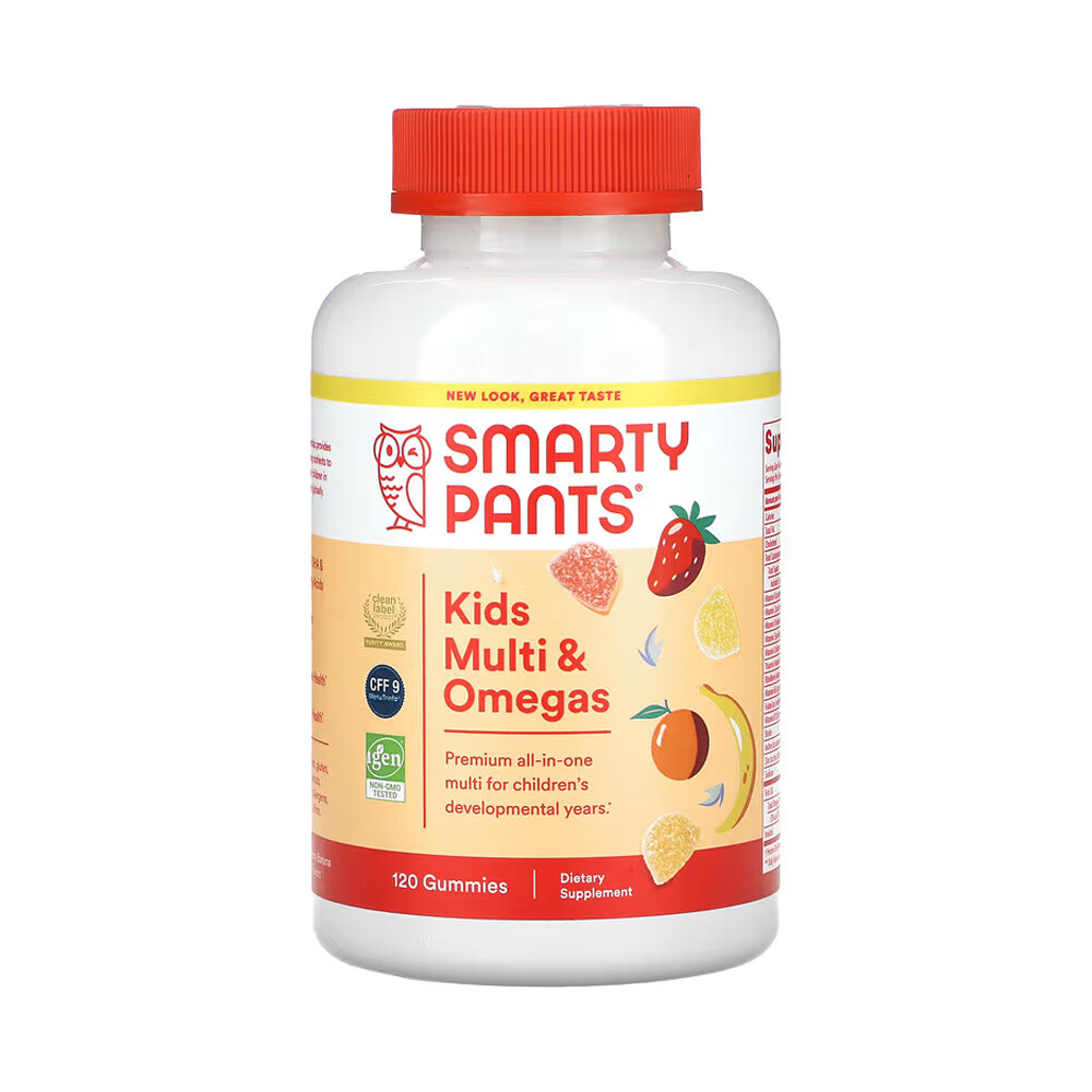 스마티팬츠 <b>키즈</b> 멀티 비타민 <b>오메가3</b> 어린이 구미젤리 <b>120개</b>
