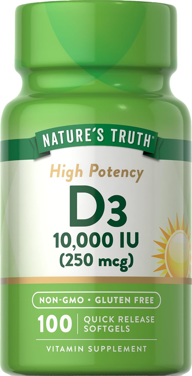 Natures Truth고효능비타민<b>D3250mcg</b>10000IU100정