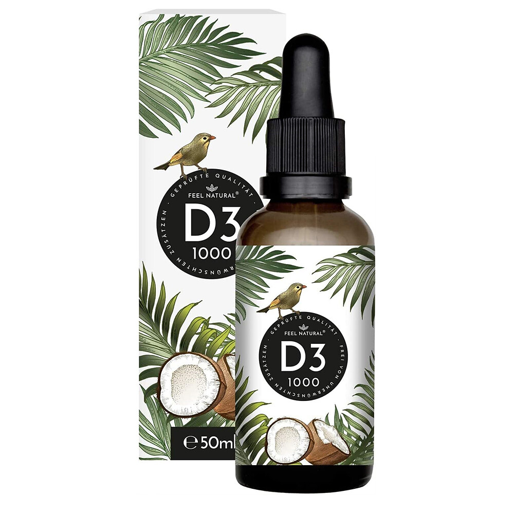 <b>필네이처</b> 코코넛 MCT 오일 함유 비타민D3 드롭스 1000IU 50ml 액상 비타민디