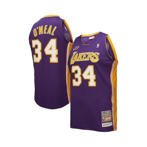 미첼앤네스 샤킬 오닐 로스앤젤레스 레이커스 2000 NBA 올스타 게임 저지 남성 퍼플 Men s Shaquille O Neal Purple Los Angeles 129160654