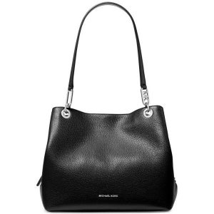 마이클코어스 켄싱턴 라지 레더 토트백 블랙 실버 16628773 Black silver 우먼 Kensington 709978 151238856