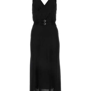 프라다 여성 블랙 스트레치 비스코스 원피스 P3N06RSOOO1ZY5 F0002 롱 미디 미니 드레스 Black stretch viscose dress 151277951