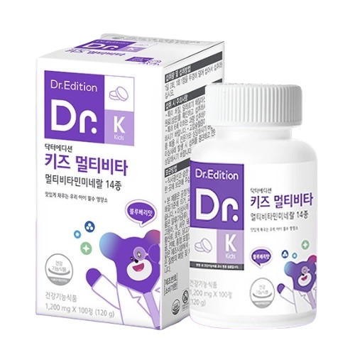 닥터에디션 키즈 멀티비타 1200mg x 100정, 1개