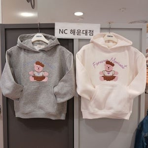 오후 [보리보리]귀염뿜뿜~여아 기모 후드 스웻셔츠 OHMH24W51