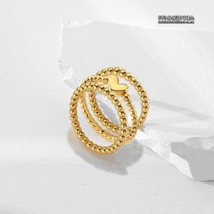 삼성금거래소 24K 트리플 볼 하트 반지