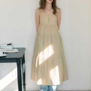 [오더먼트 바이 보카바카] Tiered Shirring Long Dress VC2533OP502V_3color