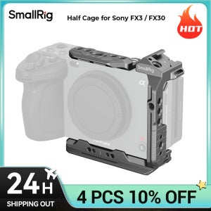 Sony FX3 / FX30용 SmallRig HawkLock 퀵 릴리스 하프 케이지, DJI RS 3/RS 3 Pro/RS 4/RS 4 Pro 4772용 Arca-Swiss 바닥