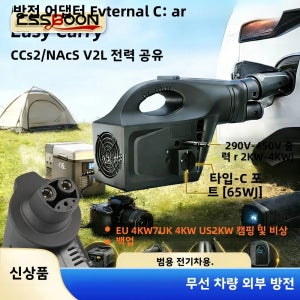 테슬라 3 Y X S용 NACS CCS2 V2L 외부 전원 공급 장치 무선 차량용 어댑터 비상 백업 장치