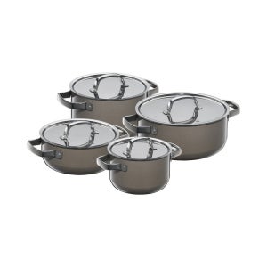 [더블유엠에프] WMF / 퓨전테크 제노 냄비 4종 세트 다크브라스(16H,20L,20H,24L)