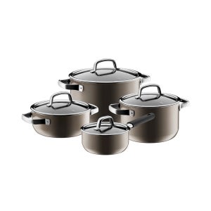 [더블유엠에프] WMF / 퓨전테크 미네랄 냄비 4종 세트 다크브라스(16편수,20L,20H,24H)