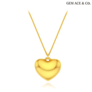 제메이스 순금 볼륨 빅 하트 목걸이 TV상품