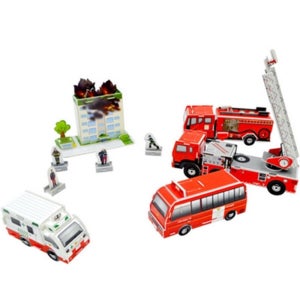 소방차 퍼즐만들기 입체형 소방서조립 구급차 3D모형