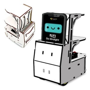 과학실험 코딩 서빙로봇키트 핸드폰조정 움직이는 AI교구