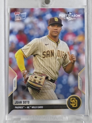 2022 TOPPS NOW 탑스 나우 후안 소토 와일드 카드 포스트시즌 샌디에고 파드레스 MLB 야구 카드