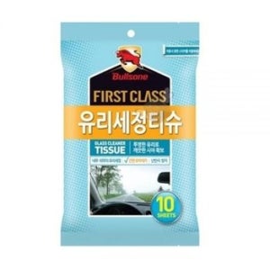 물때 자동차 투명한 유리세정 티슈10매 유리크리너