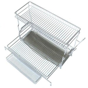 케이티알파쇼핑 식기건조대 설거지 건조대 프레임 조절 선반 2단 53cmYYH-WCODE