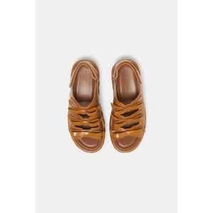 [슈콤마보니]Frangia ribbon sandals(camel) 카멜 DG2AM25031CML
