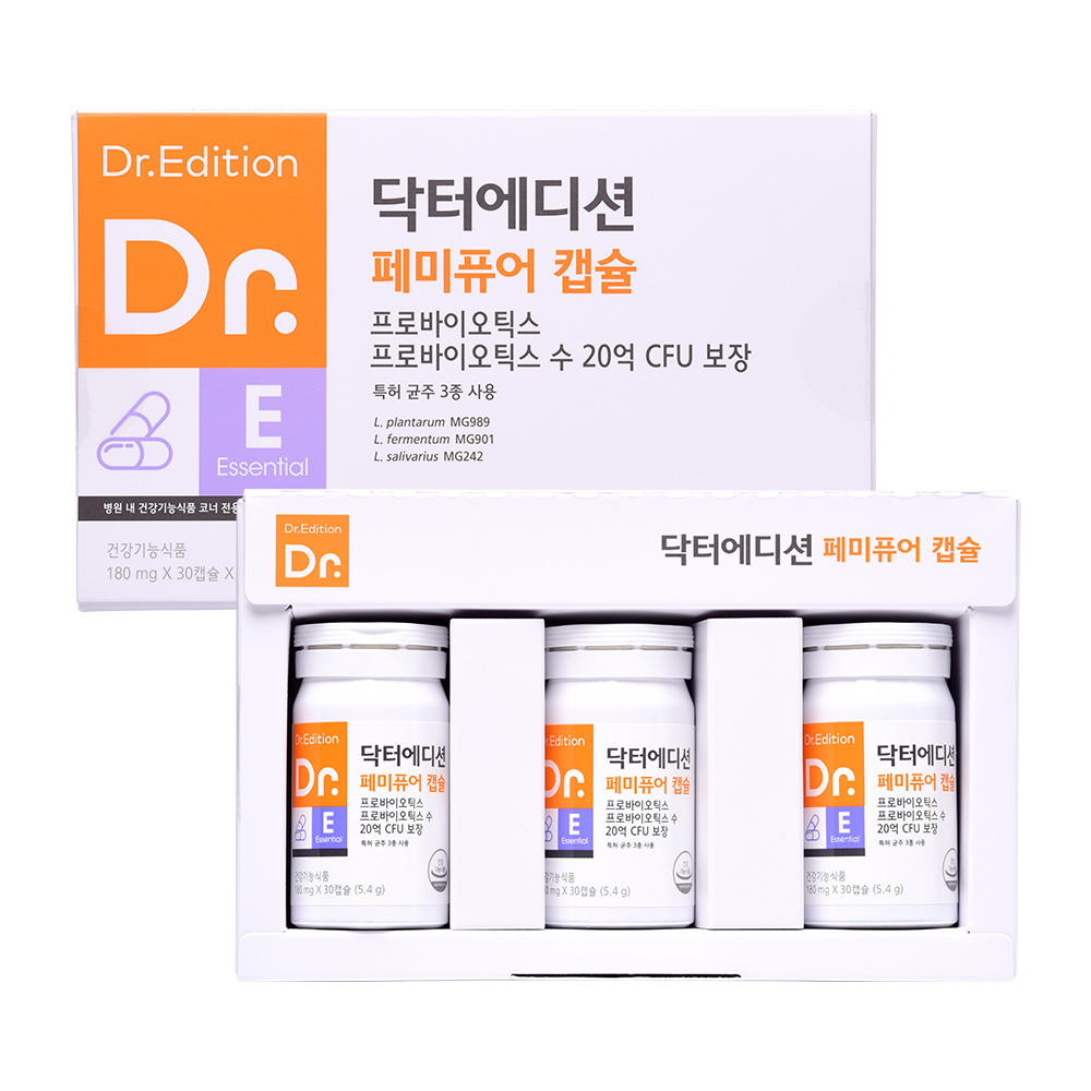<b>닥터</b>에디션 <b>페미퓨어 캡슐</b> 180mg x 90<b>캡슐</b>, 1개