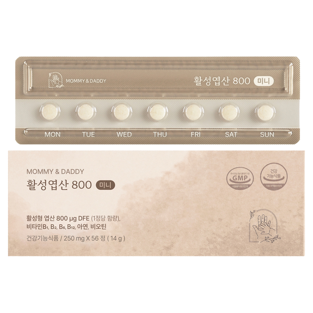 <b>마미앤대디</b> 활성엽산 800 500mg x 56정, 1개