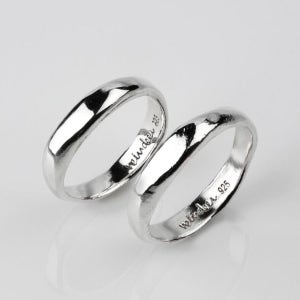 Pebble Couple Ring Set 18