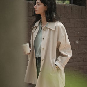 [틸아이다이] Mac half trench coat_Light beige 5000276421