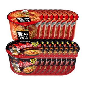 틈새라면 매운맛 105g 8개 + 불닭볶음탕면 120g 8개 총16개