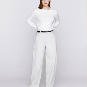 [지오다노] NEW 코튼 배럴 커브드 팬츠 416510 05416510