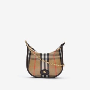 Burberry 미니 하이랜드 체인 백, 샌드 베이지