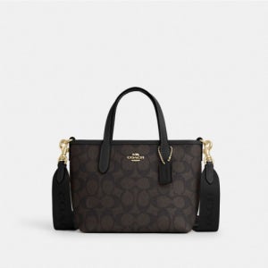 [코치] 시티 미니 토트 백 인 시그니처 캔버스 CW032 IMXAQ CW032 IMXAQ