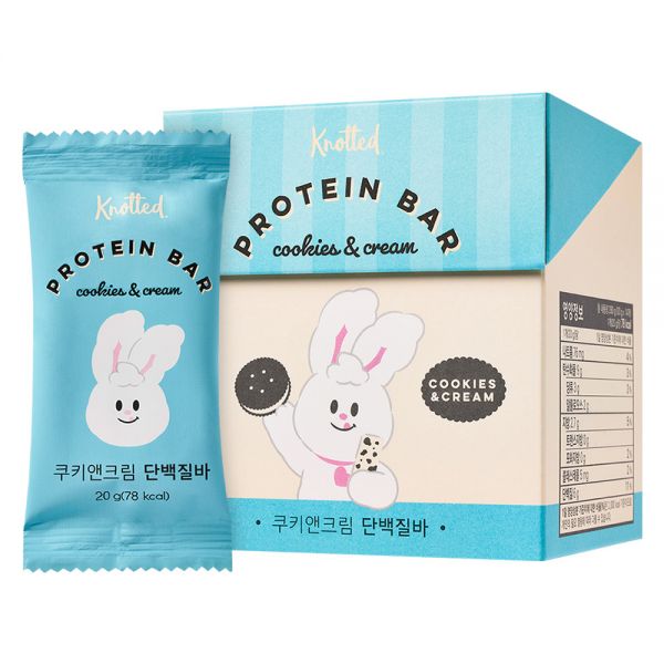 쿠키앤크림 단백질바 제품 이미지