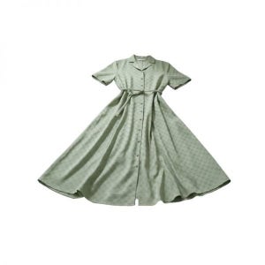 구찌 미디 원피스 818349 Z8BYL 3441 25 GG 코튼 개버딘 151353168