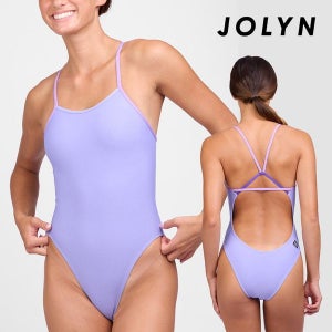 졸린 수영복 페리 대조 원피스 라벤더페들