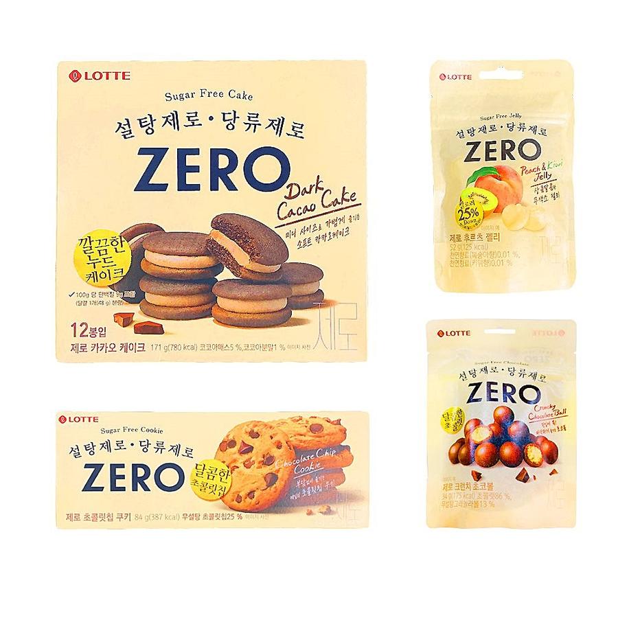<b>당류</b>0% 설탕제로 <b>당류</b>제로 ZERO 스낵 4종 세트