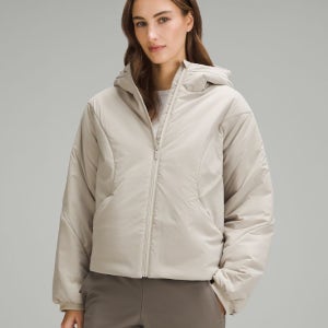 룰루레몬 여성 워터 리지스턴트 인설레이티드 후드 재킷