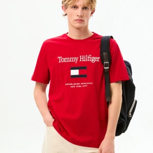 타미힐피거 맨 플래그 엠브로 티셔츠 T12G0TPO300MT1XLD