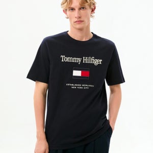 타미힐피거 맨 플래그 엠브로 티셔츠 T12G0TPO300MT1DW5