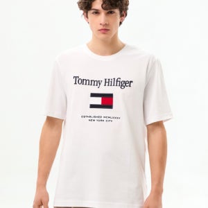 타미힐피거 맨 플래그 엠브로 티셔츠 T12G0TPO300MT1YBR