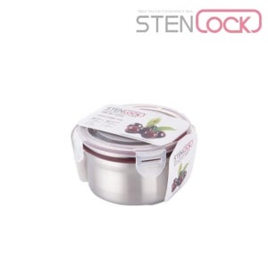 친절한탄씨 스텐락 클래식 원형 밀폐용기 4호 420ml 반찬통 소분용기 푸드컨테이너