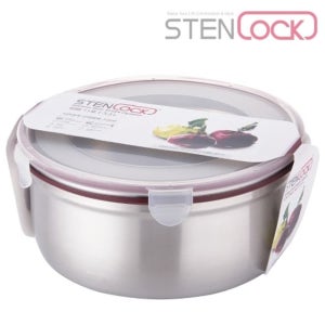 친절한탄씨 스텐락 클래식 원형 밀폐용기 11호 3300ml 반찬통 소분용기 푸드컨테이너