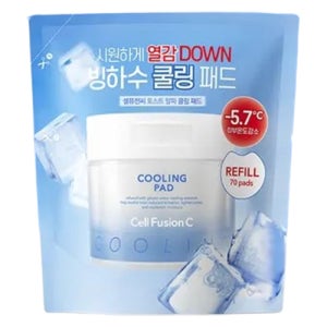 셀퓨전씨 포스트 알파 빙하수 쿨링패드 70매 리필 파우치