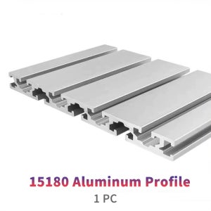 1pcs 15180 알루미늄 프로파일 압출 CNC 3D 프린터 부품 작업대 DIY 프레임 양극 처리 된 선형 레일 길이 100/400/500/600/1200mm