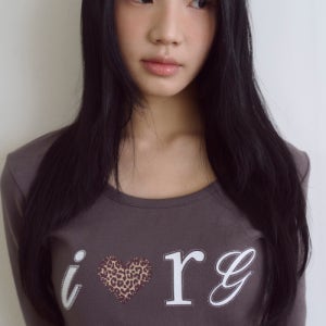 [로긴 앤 로지] I Luv RnR Leopard Point Long Sleeve Fog Charcoal RG_25_FA2_LS_18_04