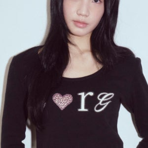 [로긴 앤 로지] I Luv RnR Leopard Point Long Sleeve Black RG_25_FA2_LS_18_01