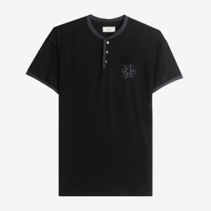 [헤이스트] 엠블럼 메쉬 헨리 티  블랙 252-EMHT-THT-bk