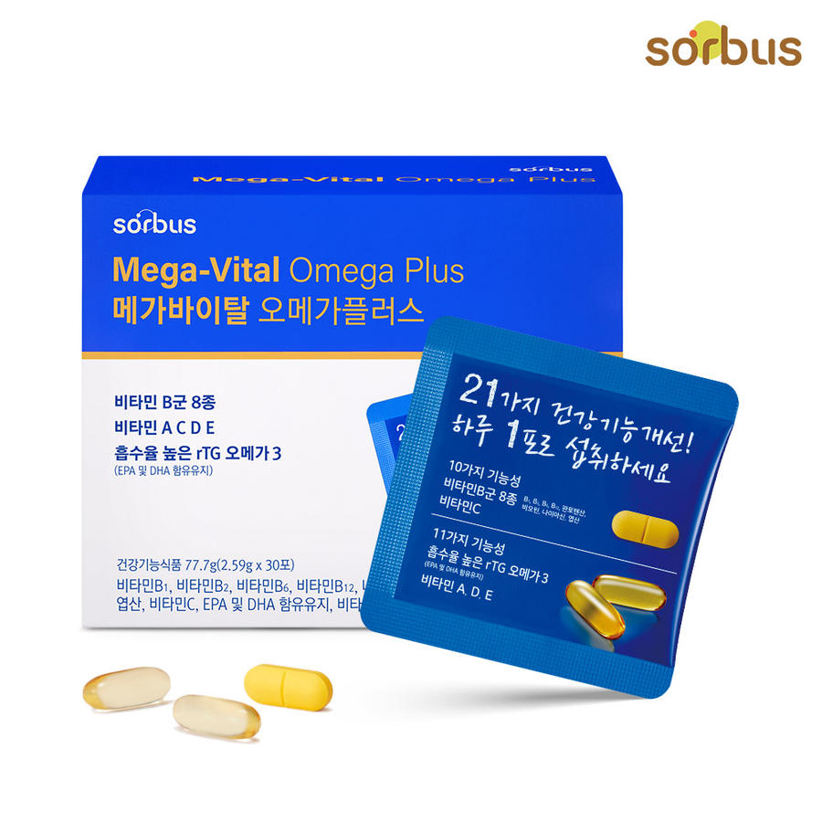 <b>소버스</b> 메가바이탈 오메가플러스 1박스 1개월