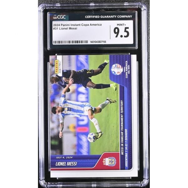 2024 파니니 인스턴트 코파 아메리카 31 리오넬 메시 카드 2406 등급 CGC 9.5  2024 파니니 인스턴트 코파 아메리카 31 리오넬 메