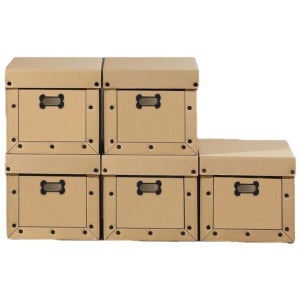 케이티알파쇼핑 5겹 특대형 종이수납함 리빙박스 476X371X315mm 5개