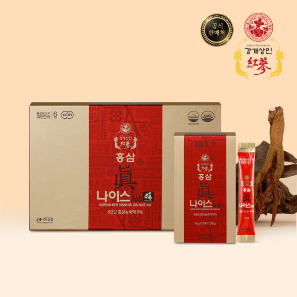 <b>강개상인</b> <b>강개상인 홍삼진나이스</b>365(10ml x 30포) 6년근 스틱으로 간편하게